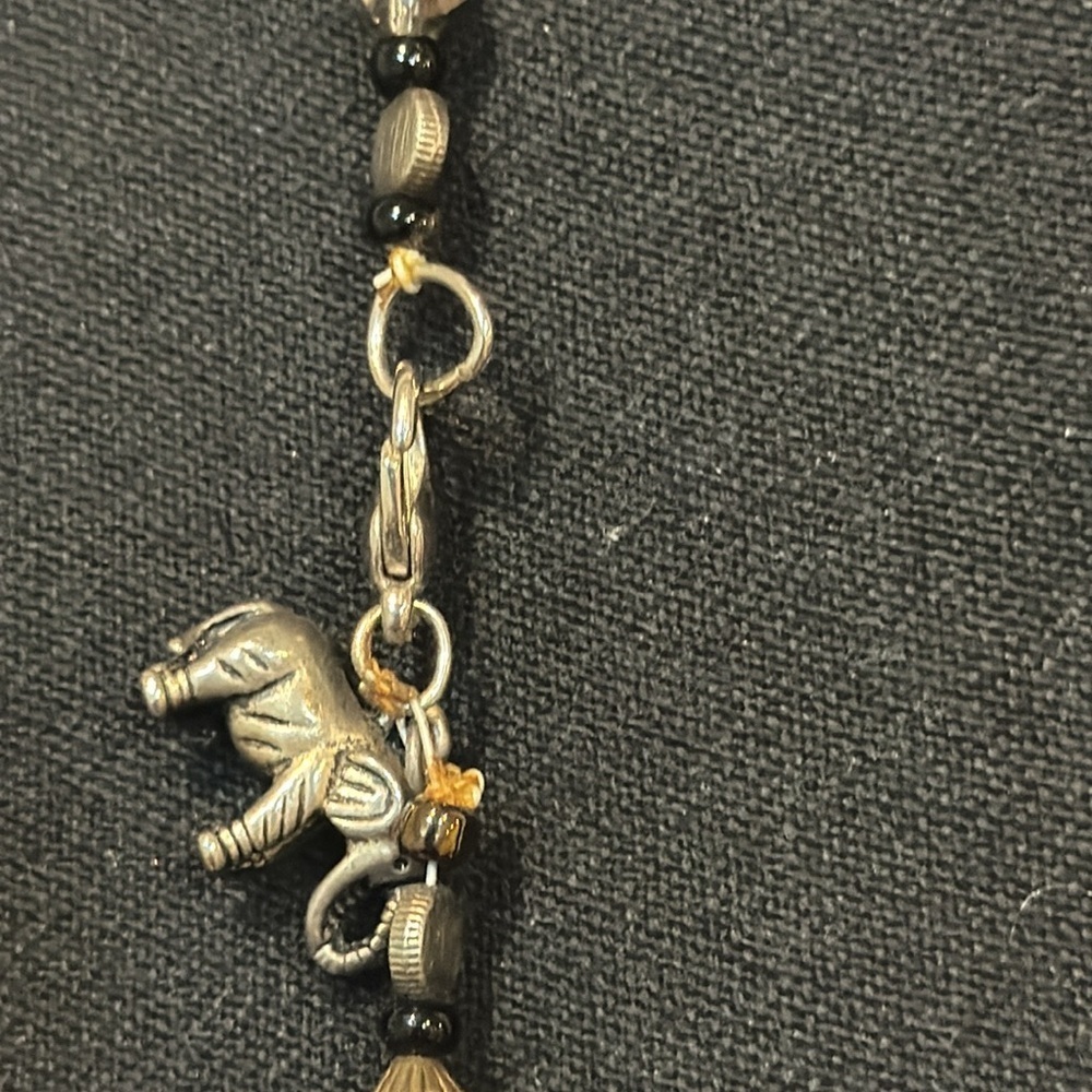 VINTAGE Crystal Beaded Double Strand Necklace - Picture 9 of 9